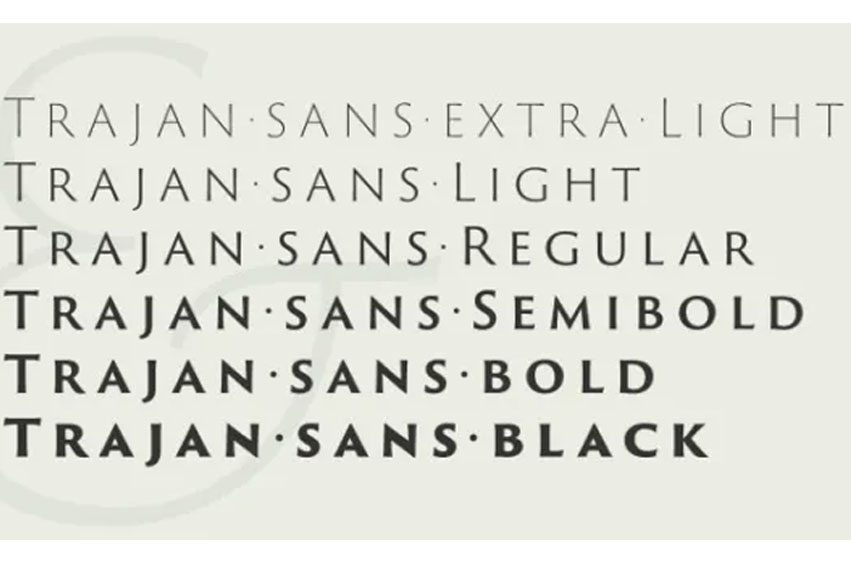 Trajan Sans Pro Font