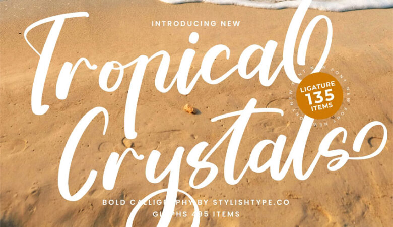 Tropical Crystals Font