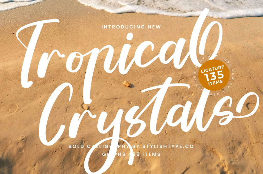 Tropical Crystals Font