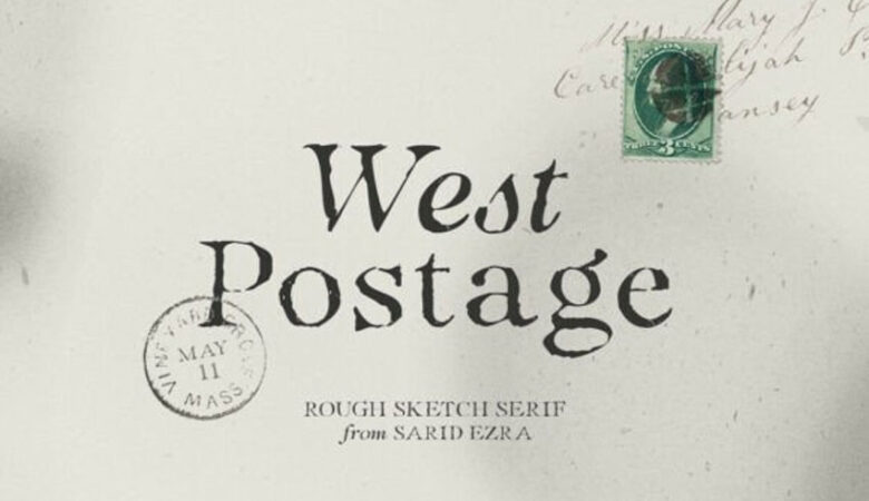 West Postage Font