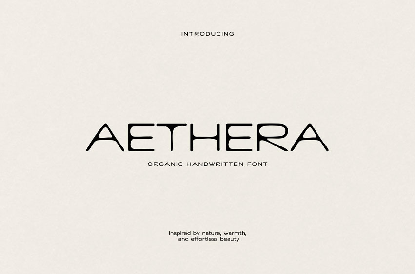 Aethera Handwritten Font