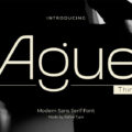 Ague Thin Font