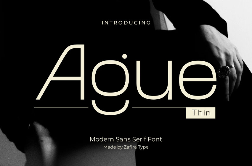 Ague Thin Font