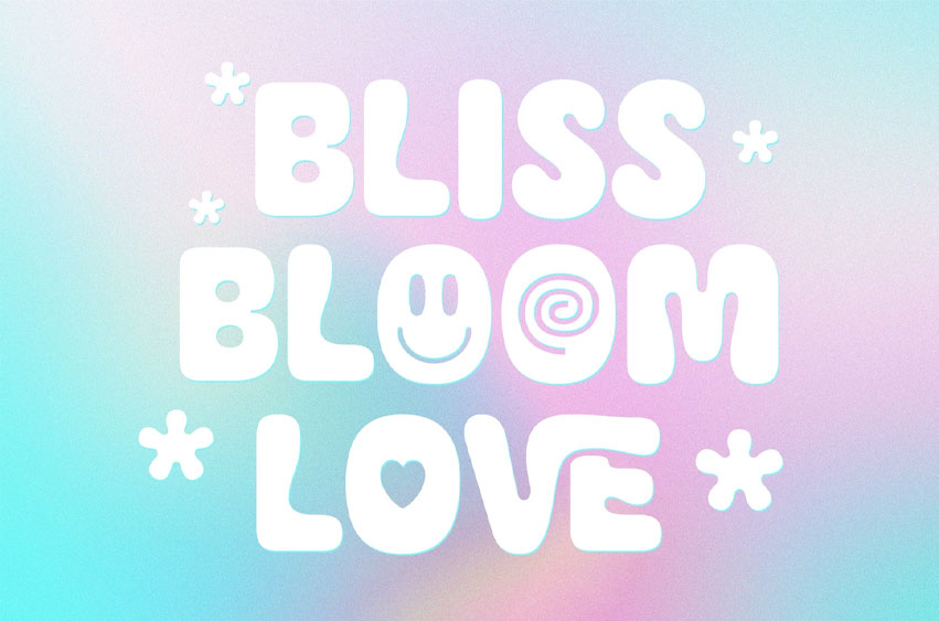 Bubble Bliss Bloom Font