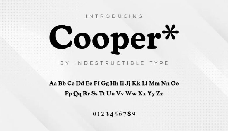 Cooper* Font