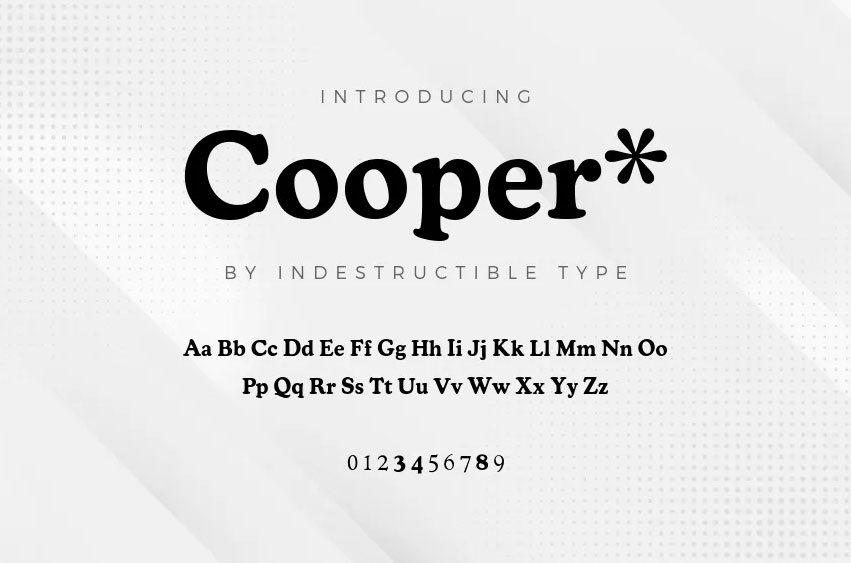 Cooper* Font