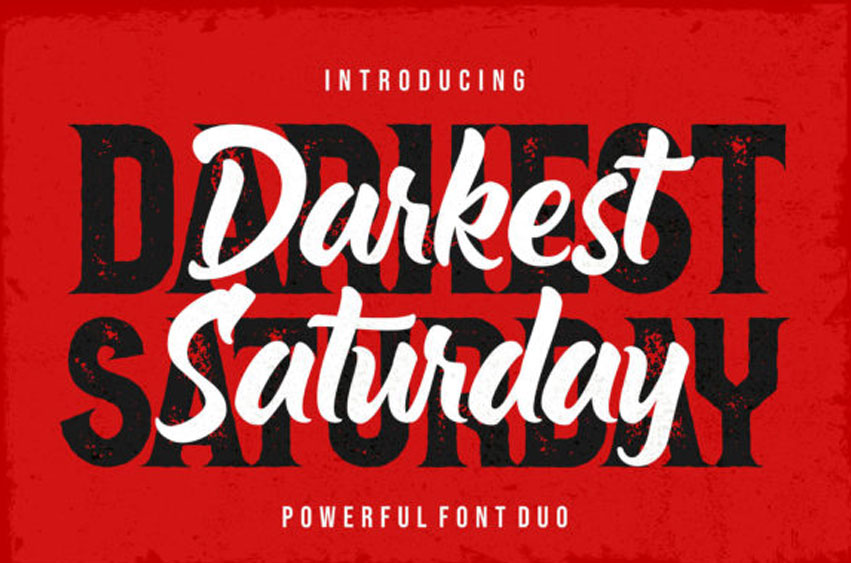 Darkest Saturday Font