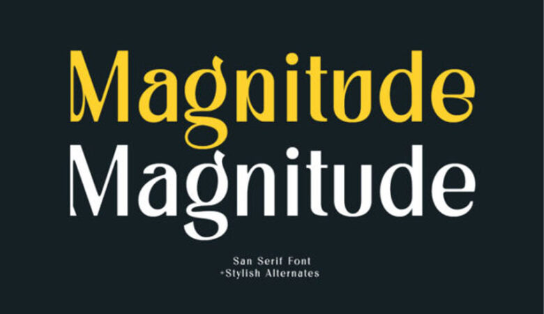 Magnitude Font