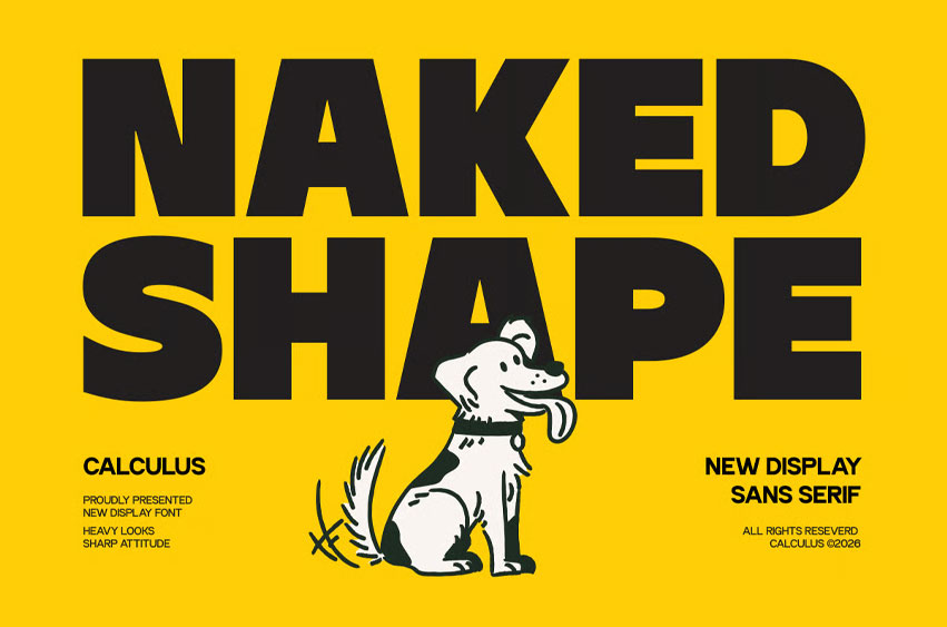 Naked Shape Font