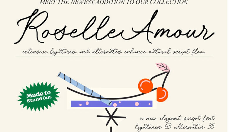 Roselle Amour Font