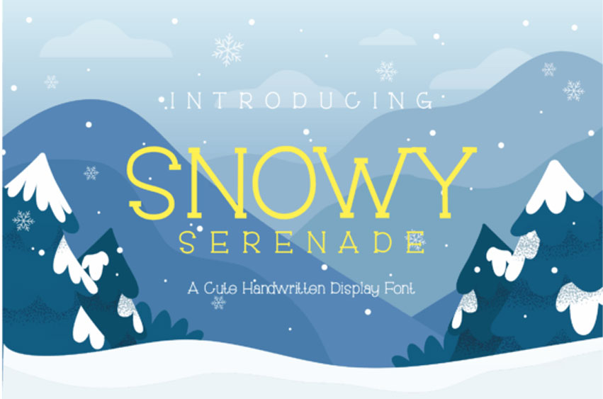 Snowy Serenade Font