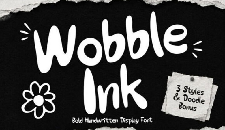 Wooble Ink Font
