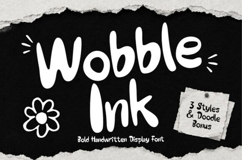 Wooble Ink Font