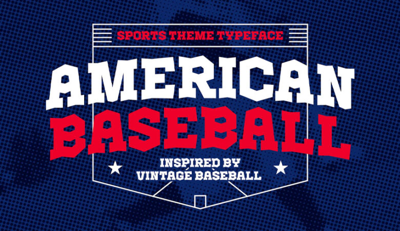 American Baseball Font