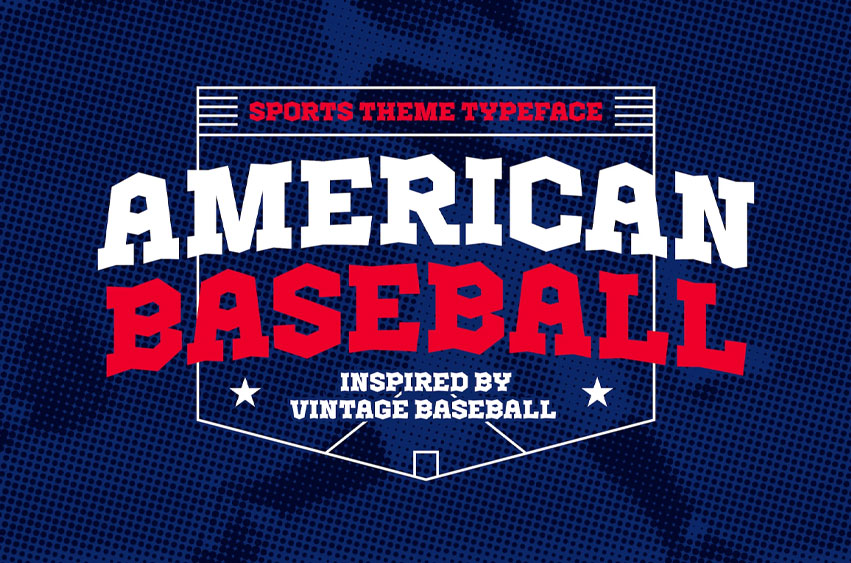 American Baseball Font