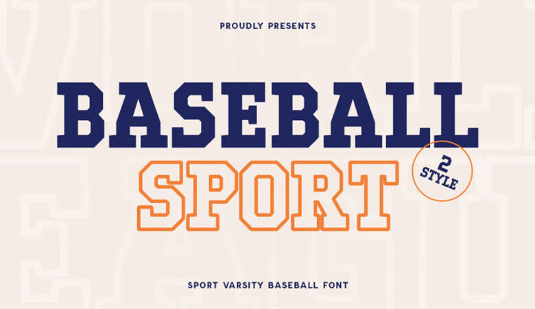 Baseball Sport Font