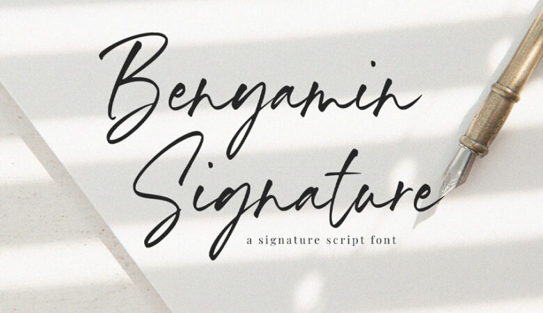 Benyamin Signature Font