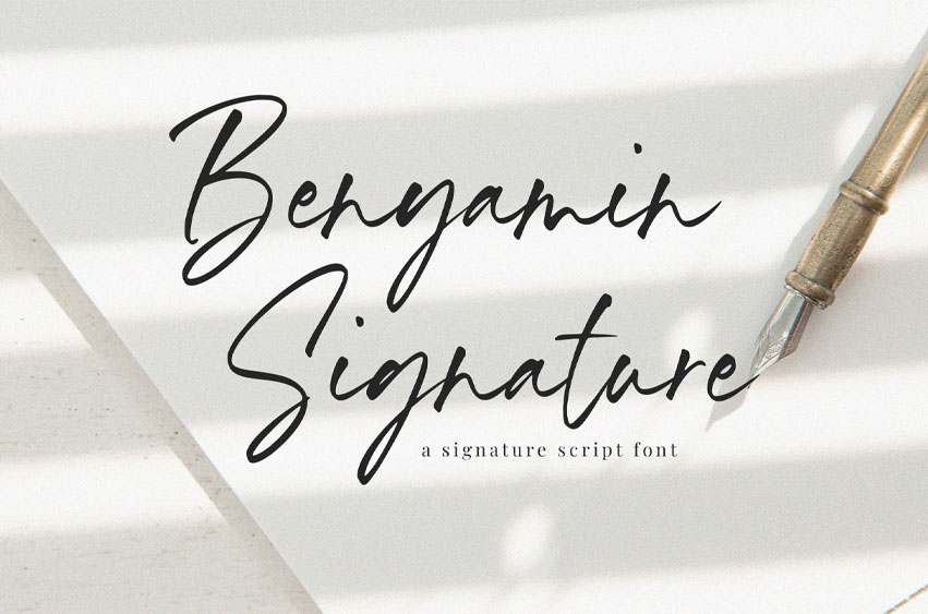 Benyamin Signature Font