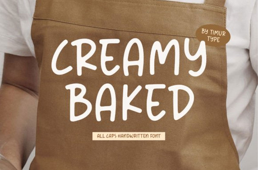 Creamy Baked Font