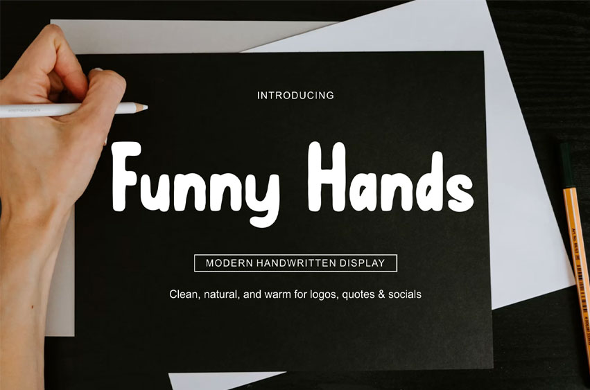 Funny Hands Font