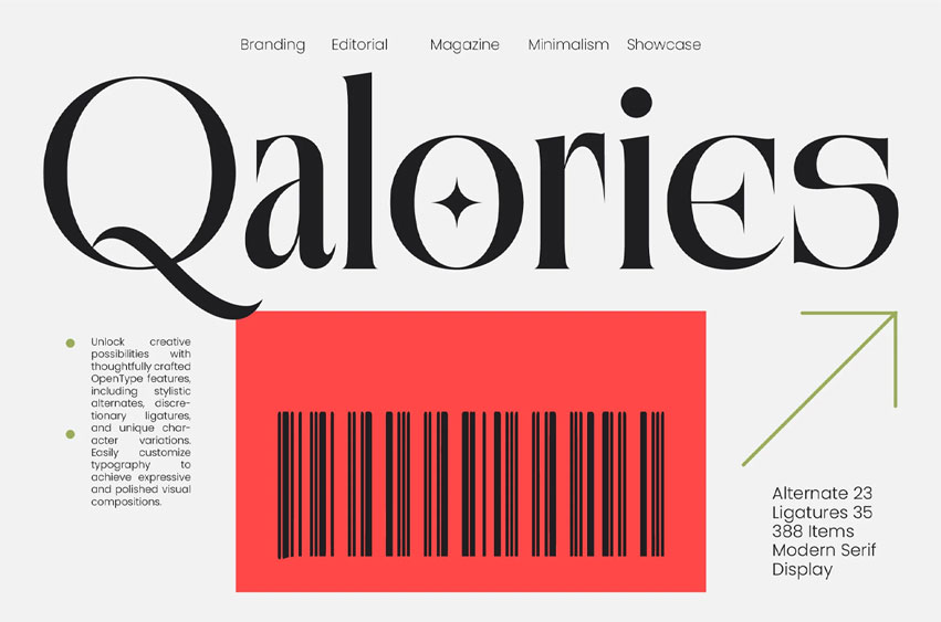Qalories Font