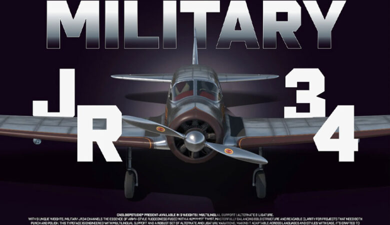 Military JR34 Font