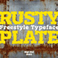 Rusty Plate Font