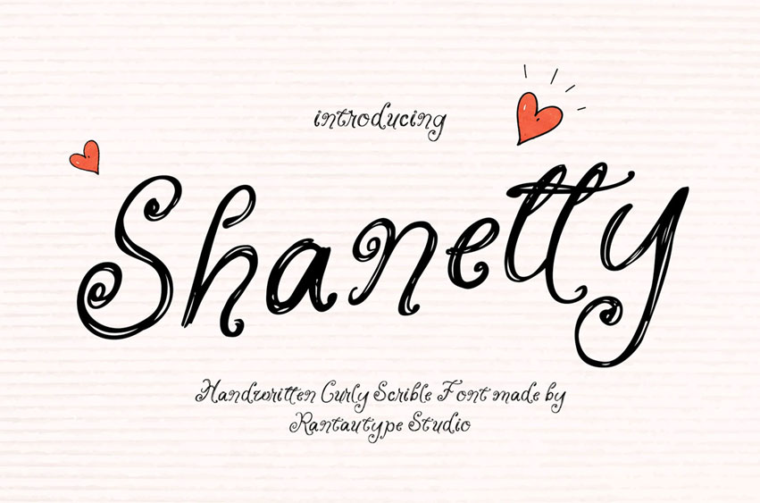 Shanetty Font