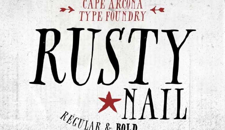 CA Rusty Nail Font