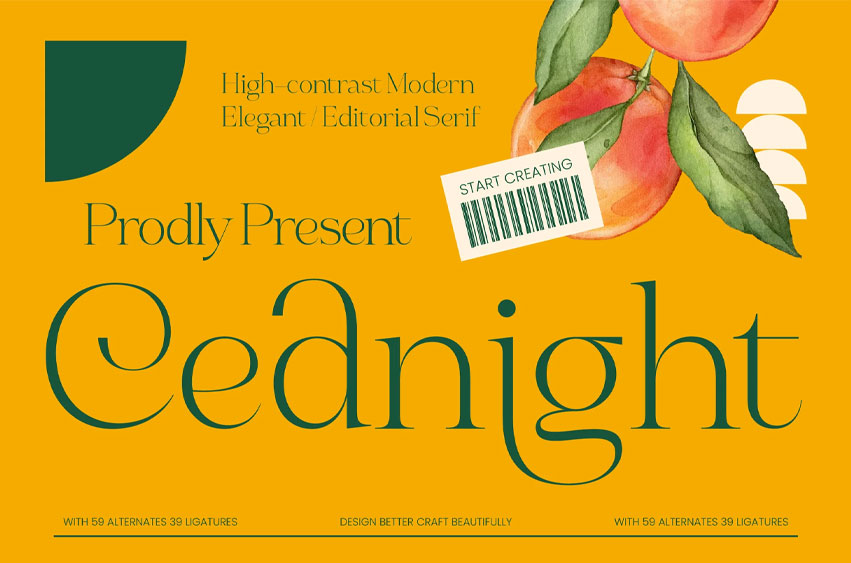 Cednight Font