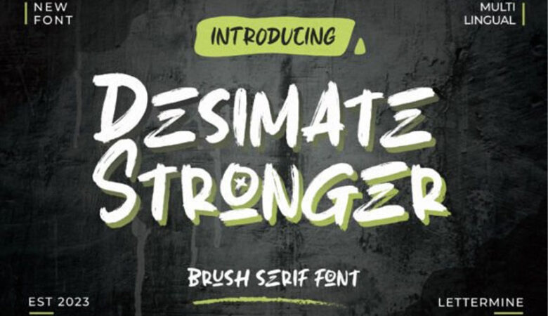 Desimate Stronger Font