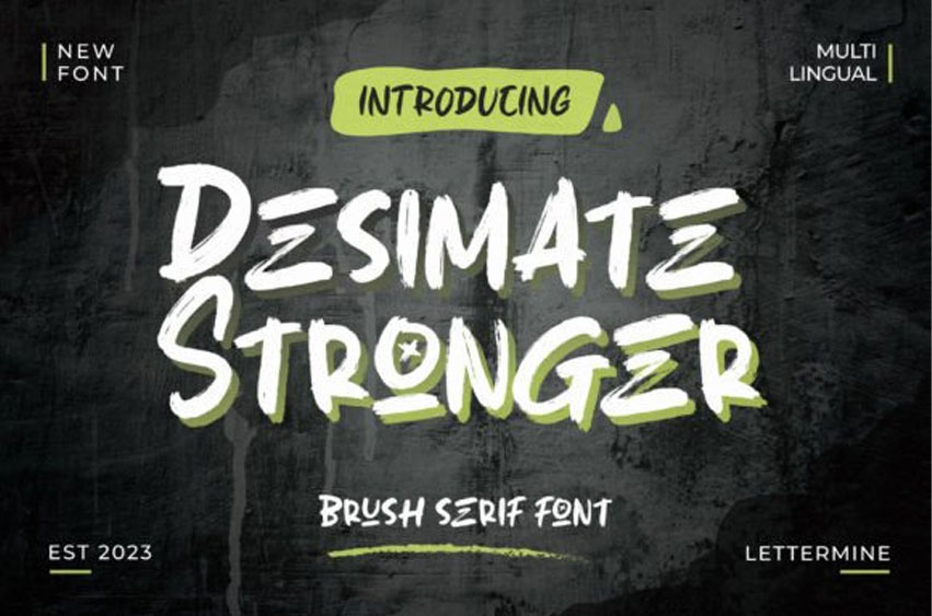 Desimate Stronger Font