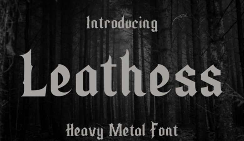 Leathess Font