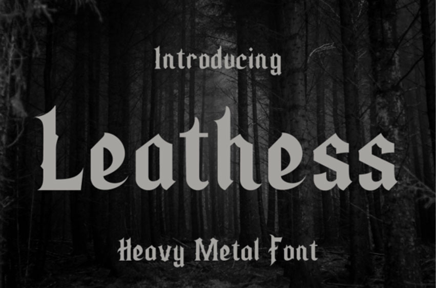 Leathess Font