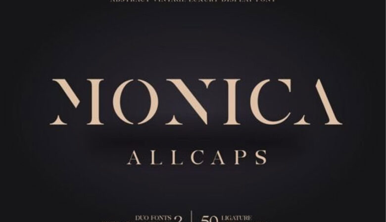 Monica Allcaps Font