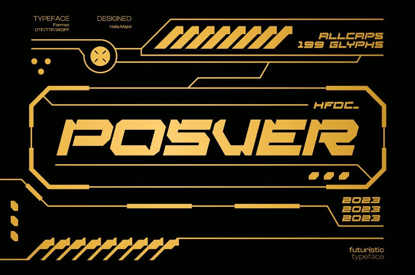 Posver Futuristic Font