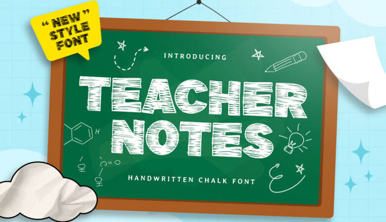 Teacher Notes Font