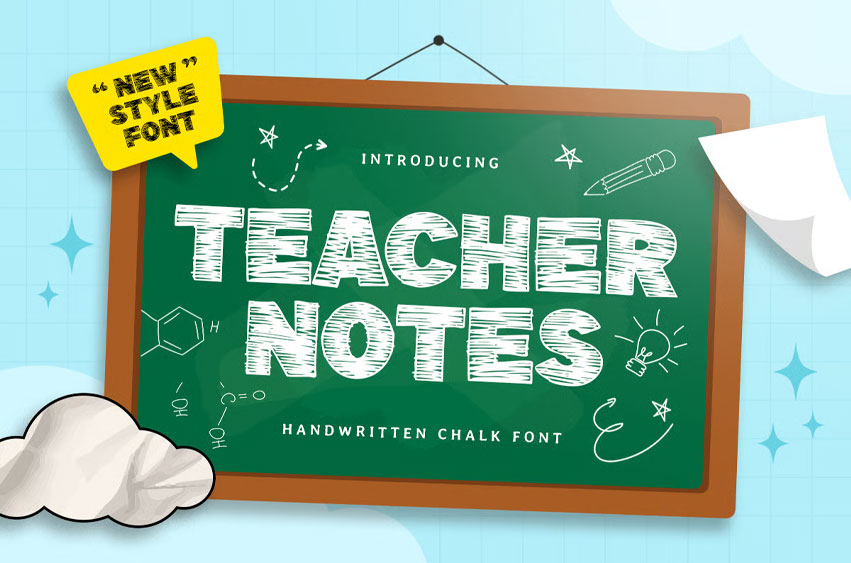 Teacher Notes Font